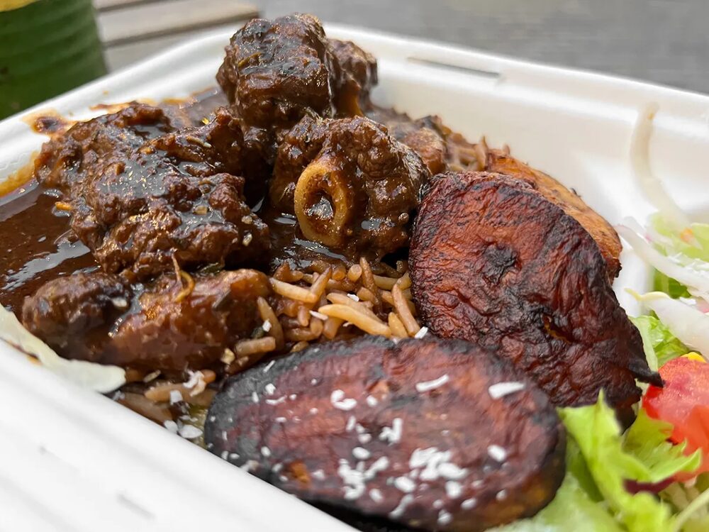 Char-grilled jerk chicken